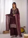 Nsr 893 Gmy Choo Silk With Embroidery Work Plazo Suits Wholesale Online